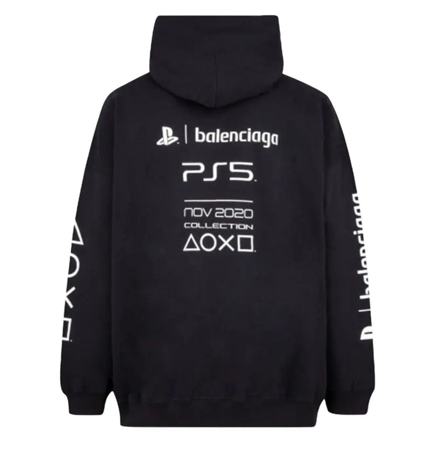 Balenciaga hoodie PS5 black logo