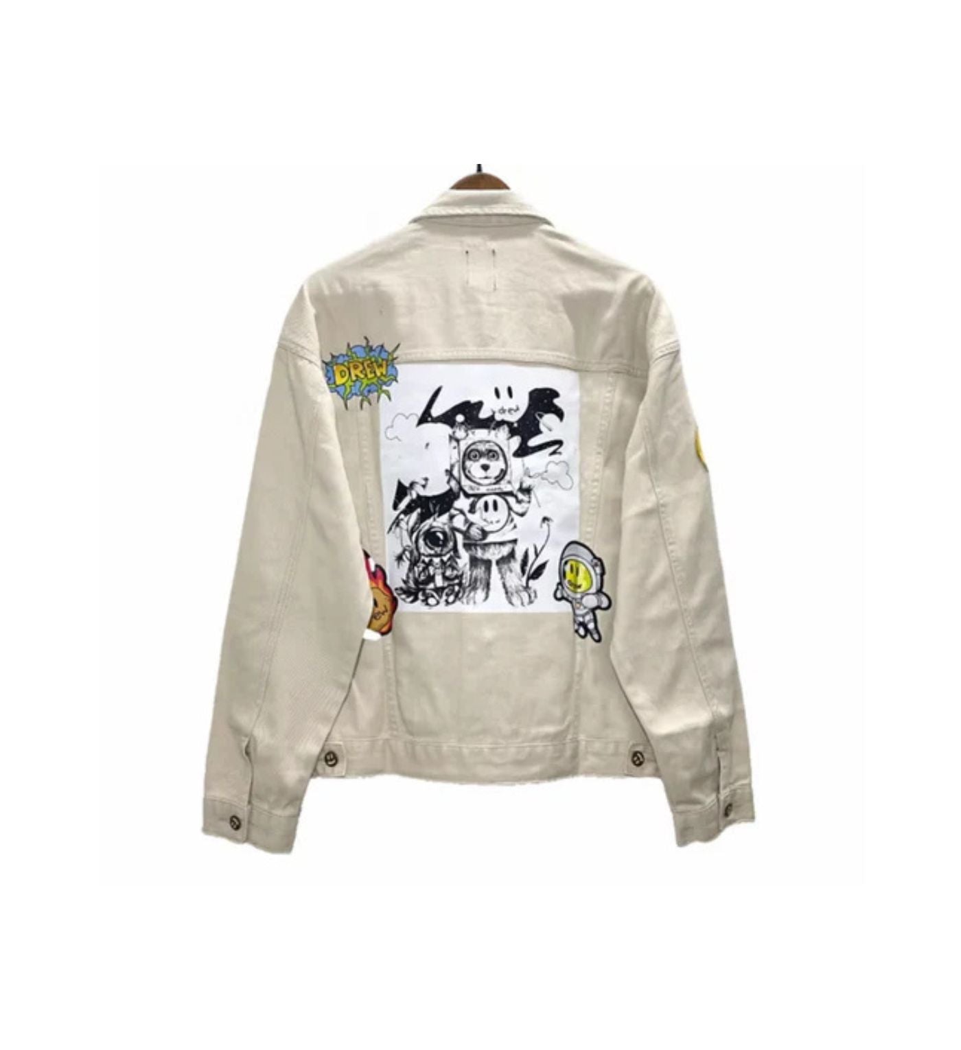 Drew house jacket Caki logo