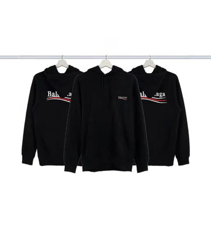 Balenciaga hoodie black logo winter