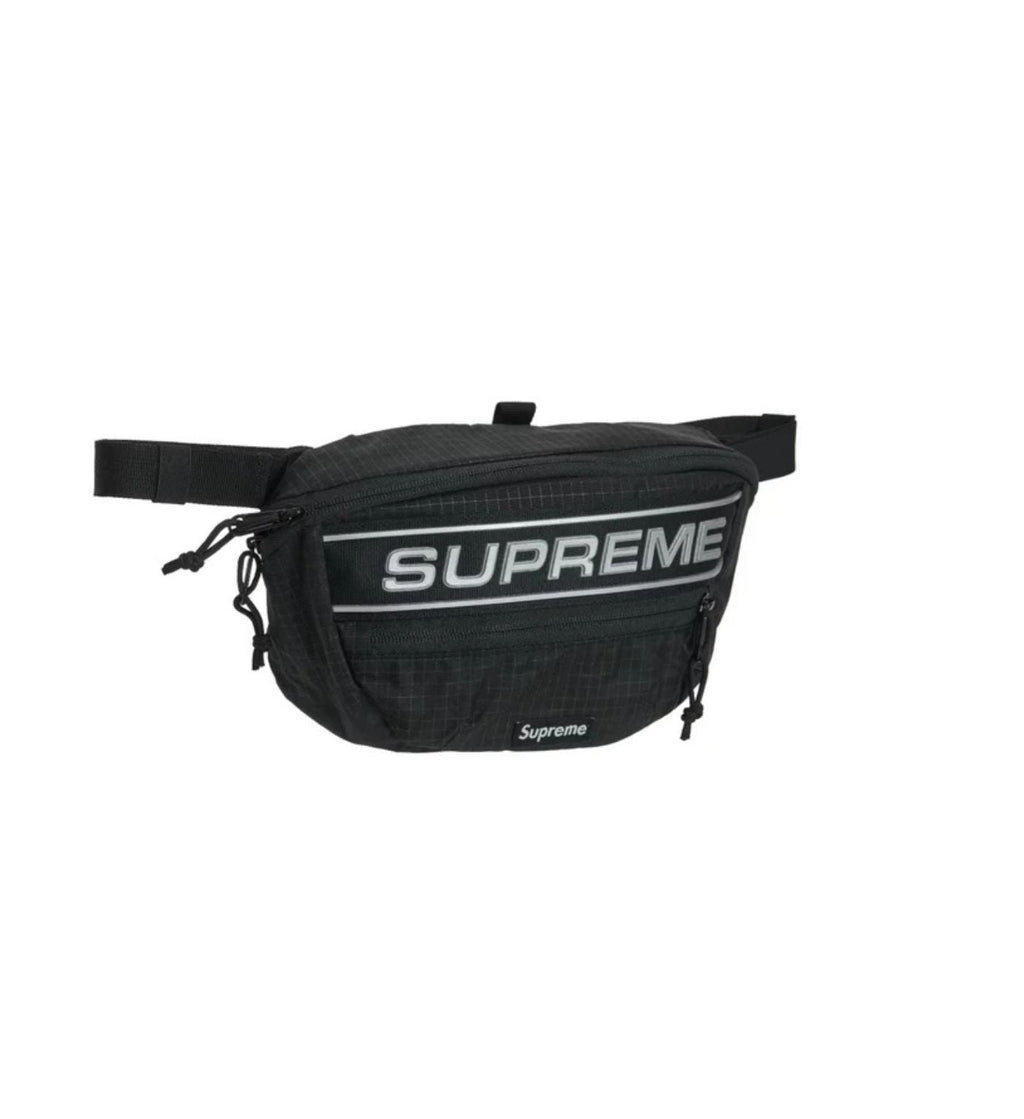 Supreme Logo Waist Bag Black