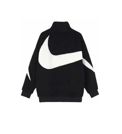 Nike Big Swoosh Reversible Boa Jacket 'Black'
