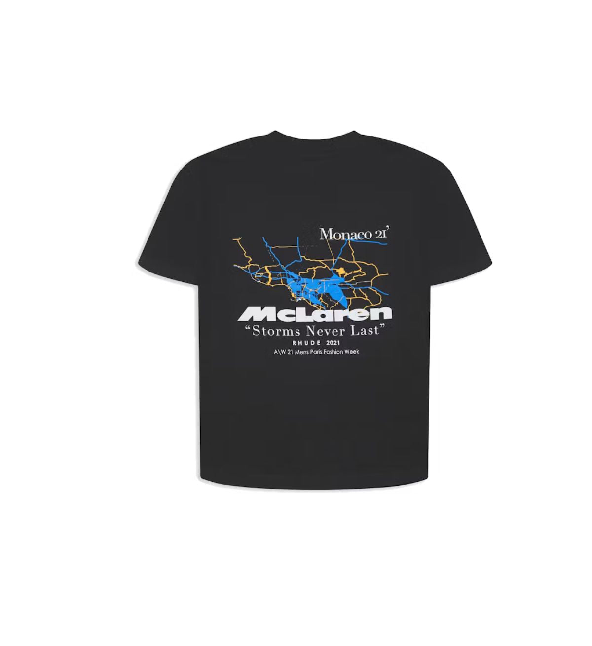 Rhude x McLaren Merch T-Shirt Black