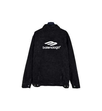 Balenciaga jacket jeans black logo