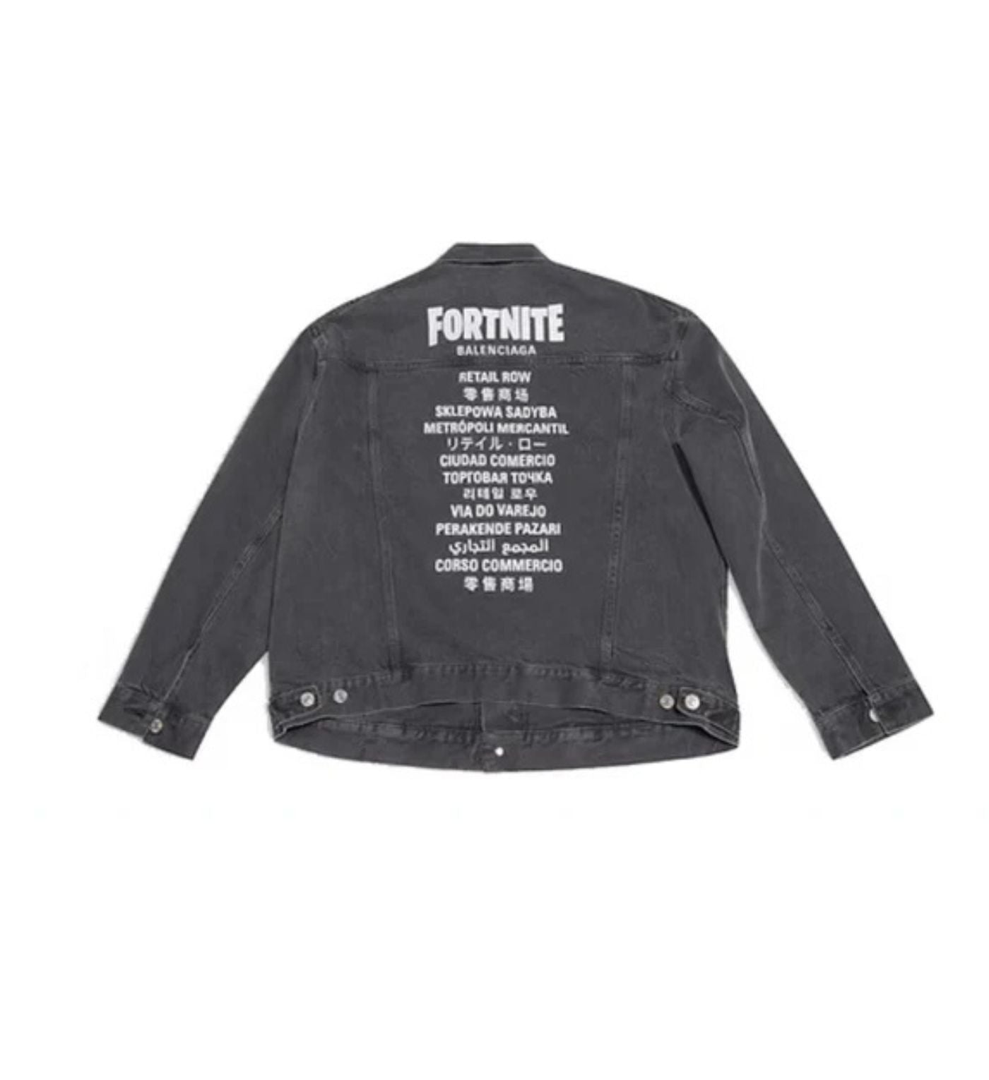 Balenciaga × FORTNITE©2021 Large Fit Jacket Black