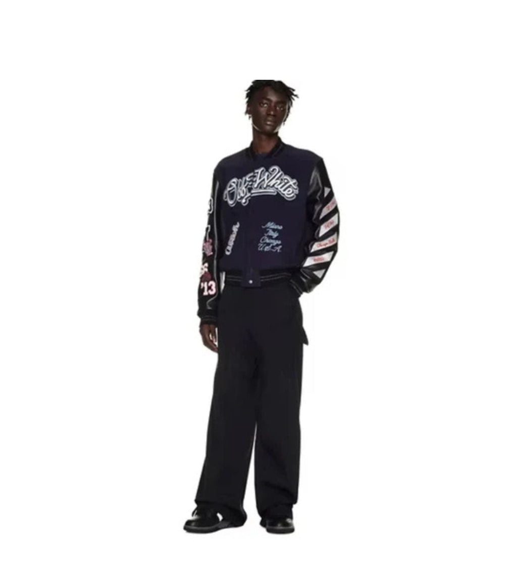 Off withe  jacket bulls X black