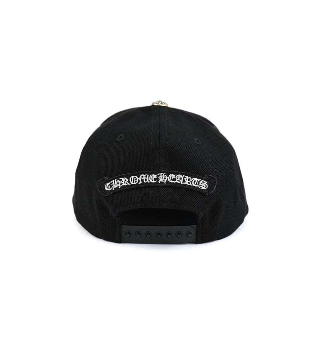 Chrome Hearts Dagger Denim Baseball Cap Black/White