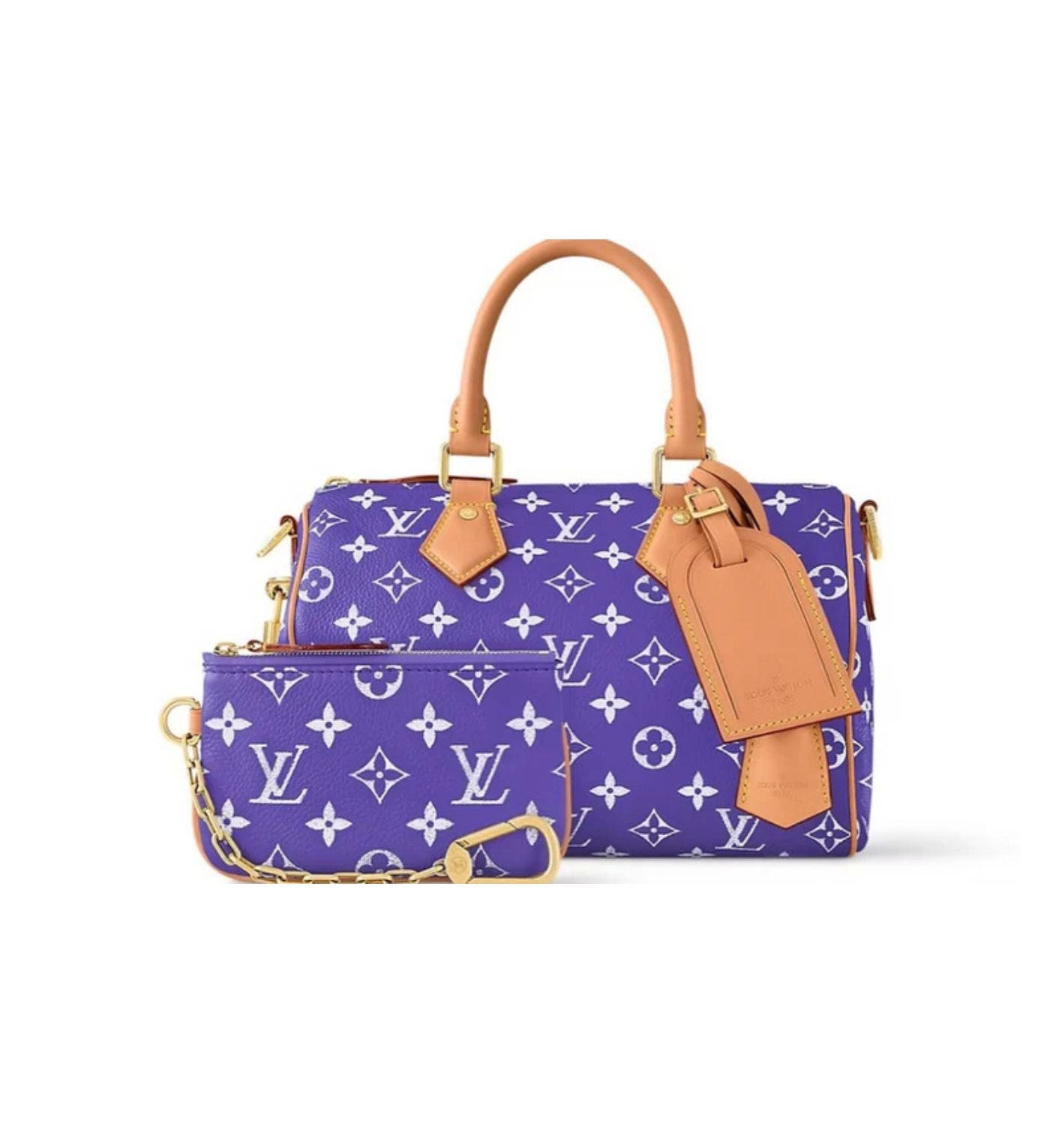 Louis Vuitton bags logo purple