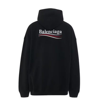 Balenciaga Kids Political Campaign Logo Print Hoodie