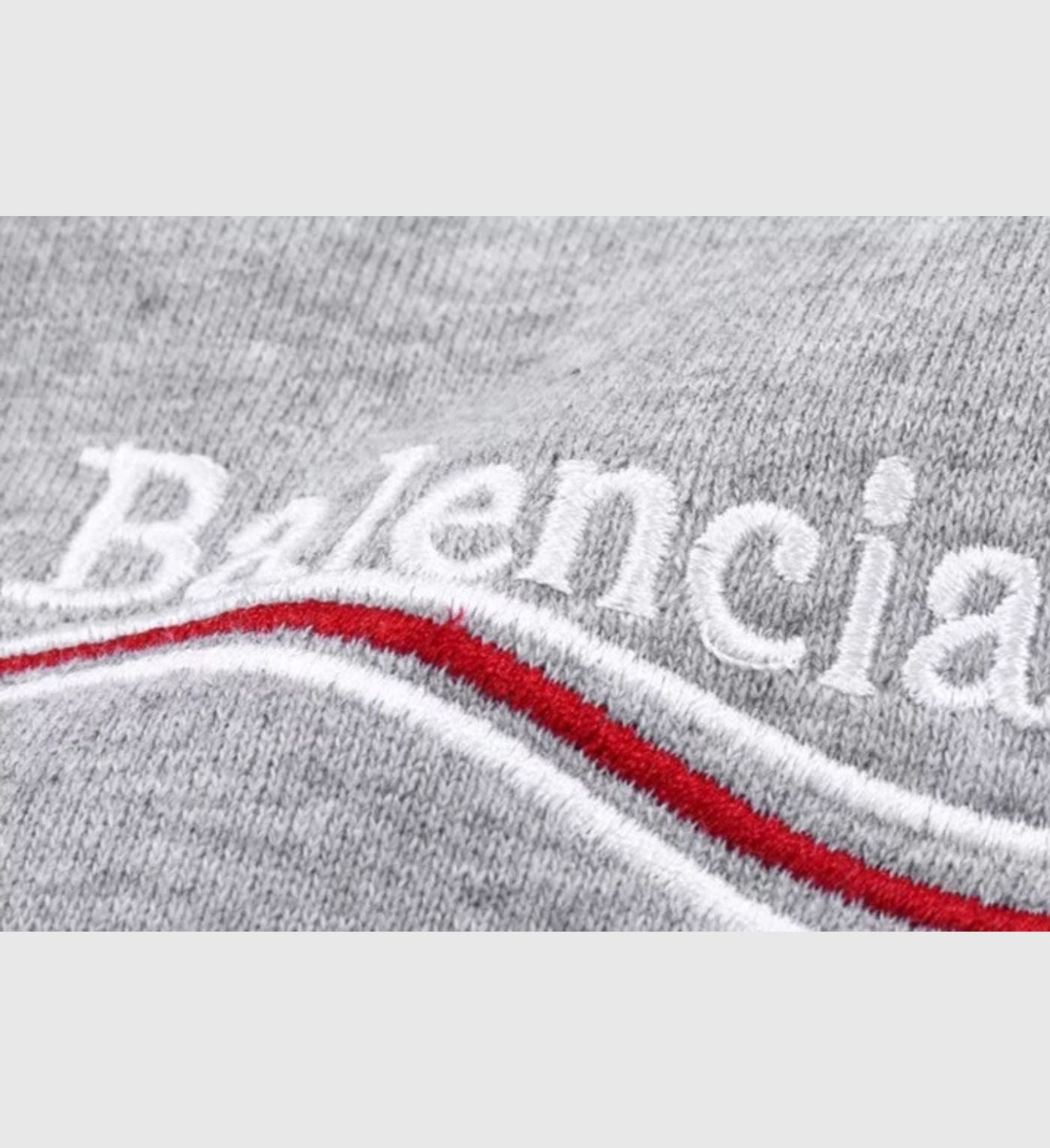 Balenciaga pants cotton gray logo