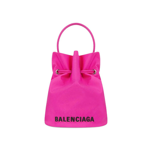 Balenciaga XS Drawstring Wheel Bucket Bag 'Fluorescent