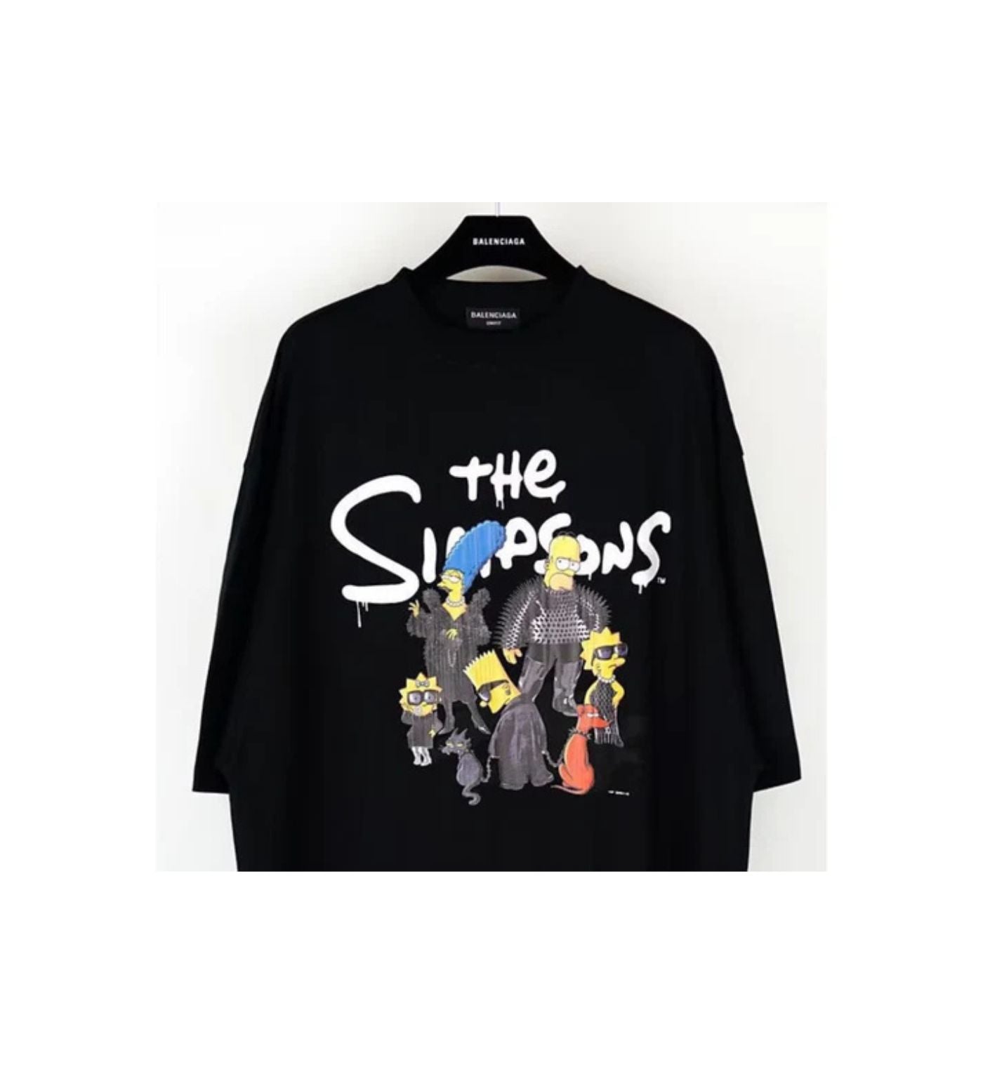 Balenciaga T-shirt logo “The Simpson” black