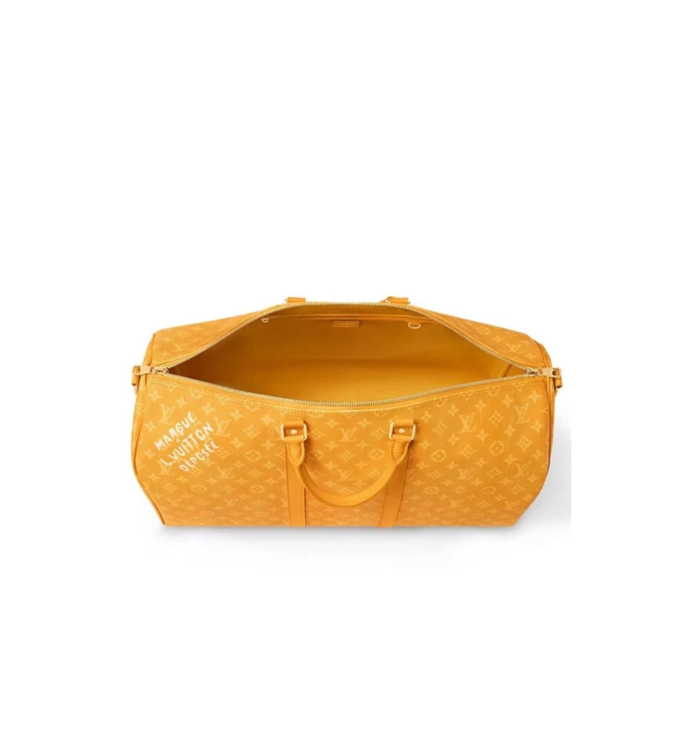 Louis Vuitton hugs bag travel yellow logo