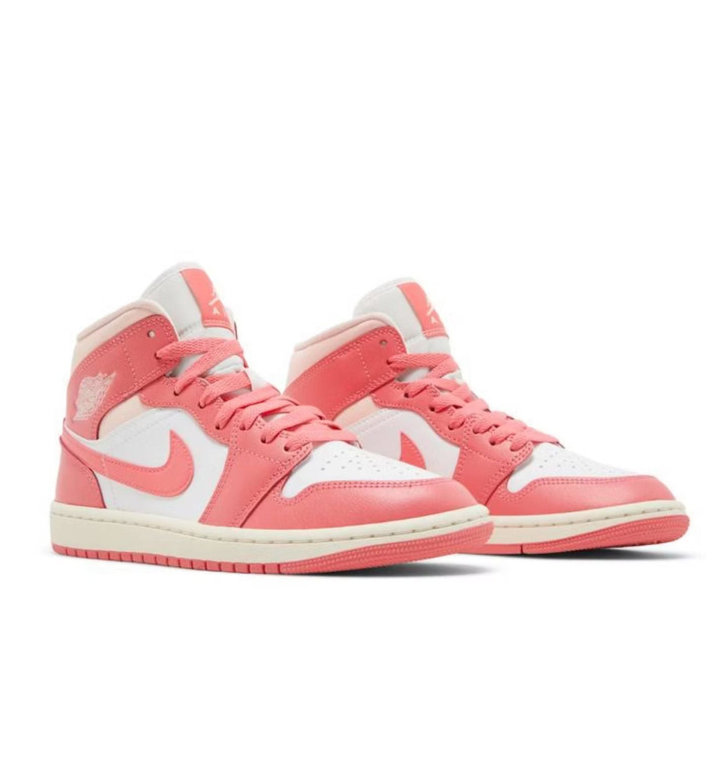Wmns Air Jordan 1 Mid 'Strawberries and Cream'