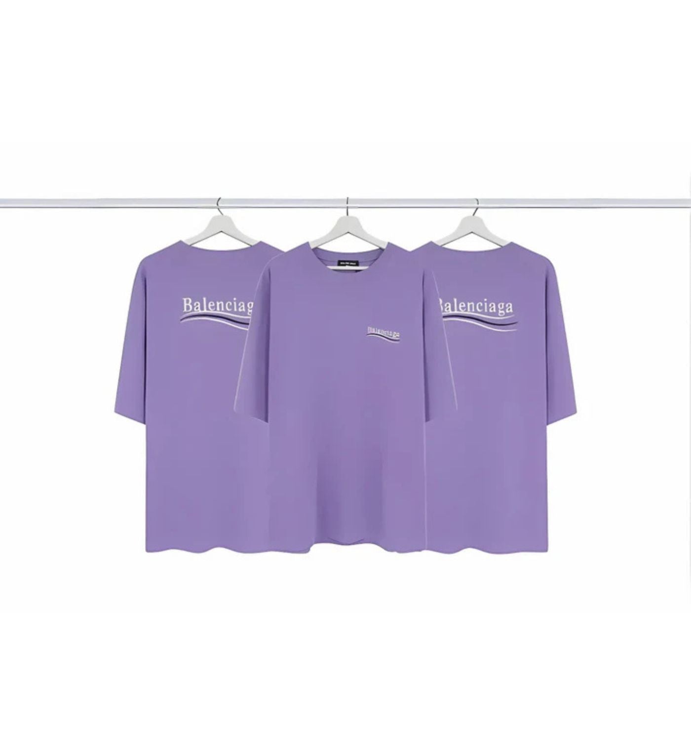 Balenciaga T-Shirt logo purple