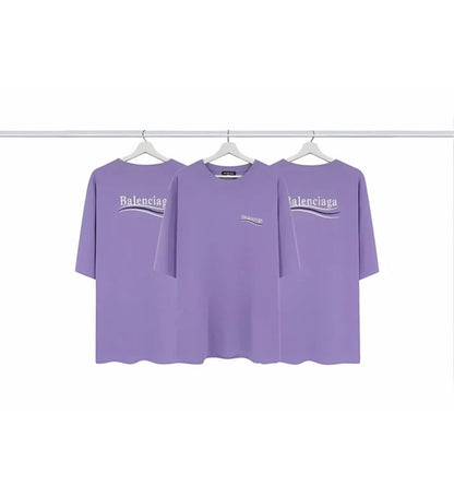 Balenciaga T-Shirt logo purple