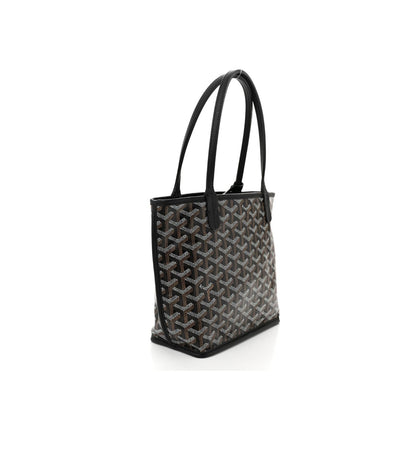 GOYARD  Goyardine Reversible Mini Anjou Black