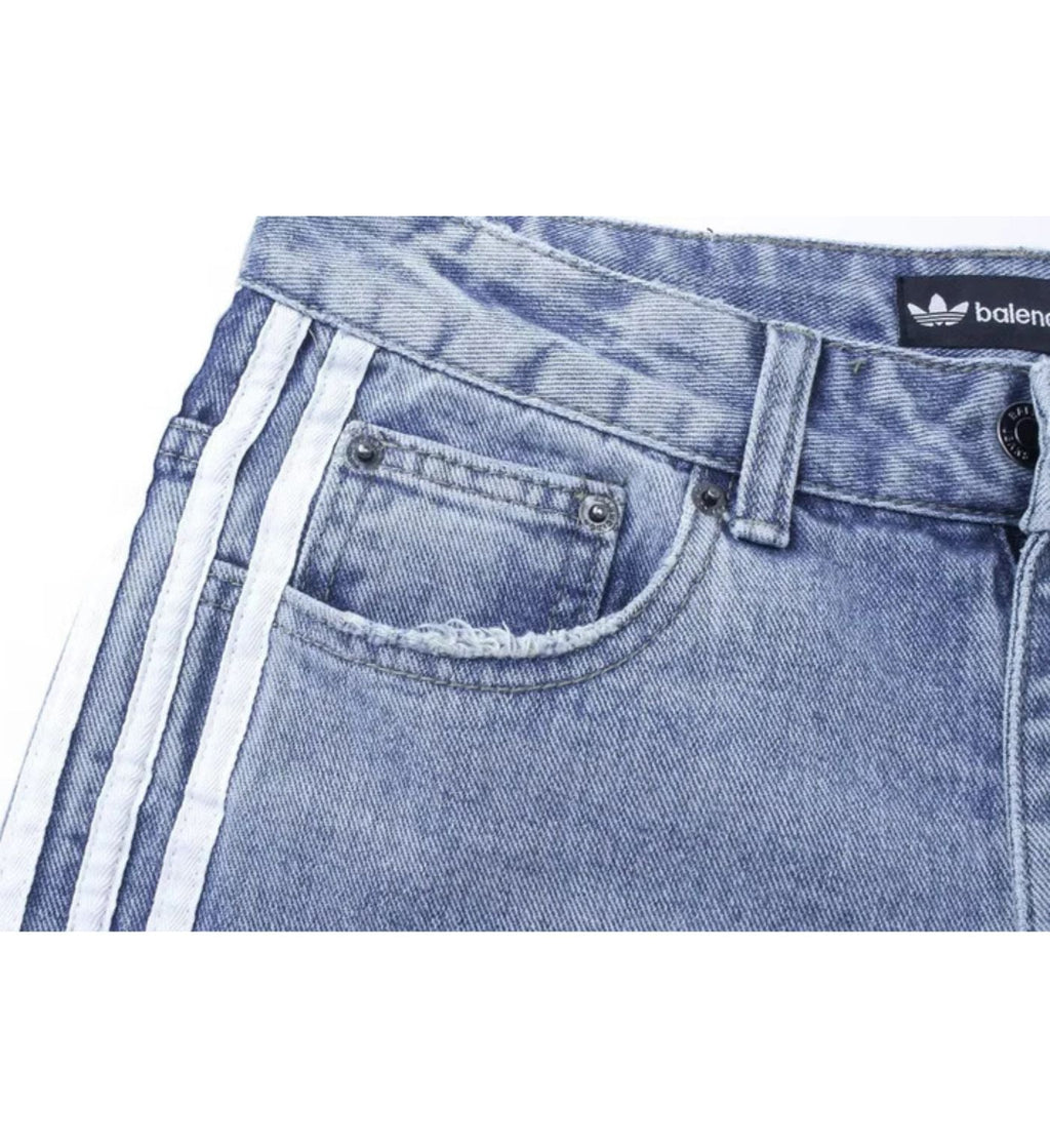 Balenciaga pants blue jeans X Adidas