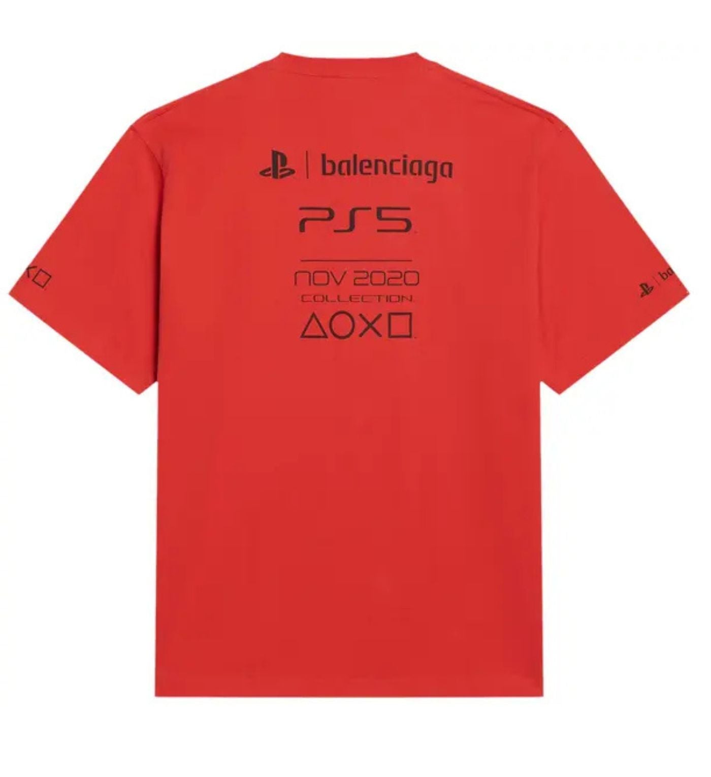 Balenciaga Playstation Boxy Tee 'Vermillon/Black'