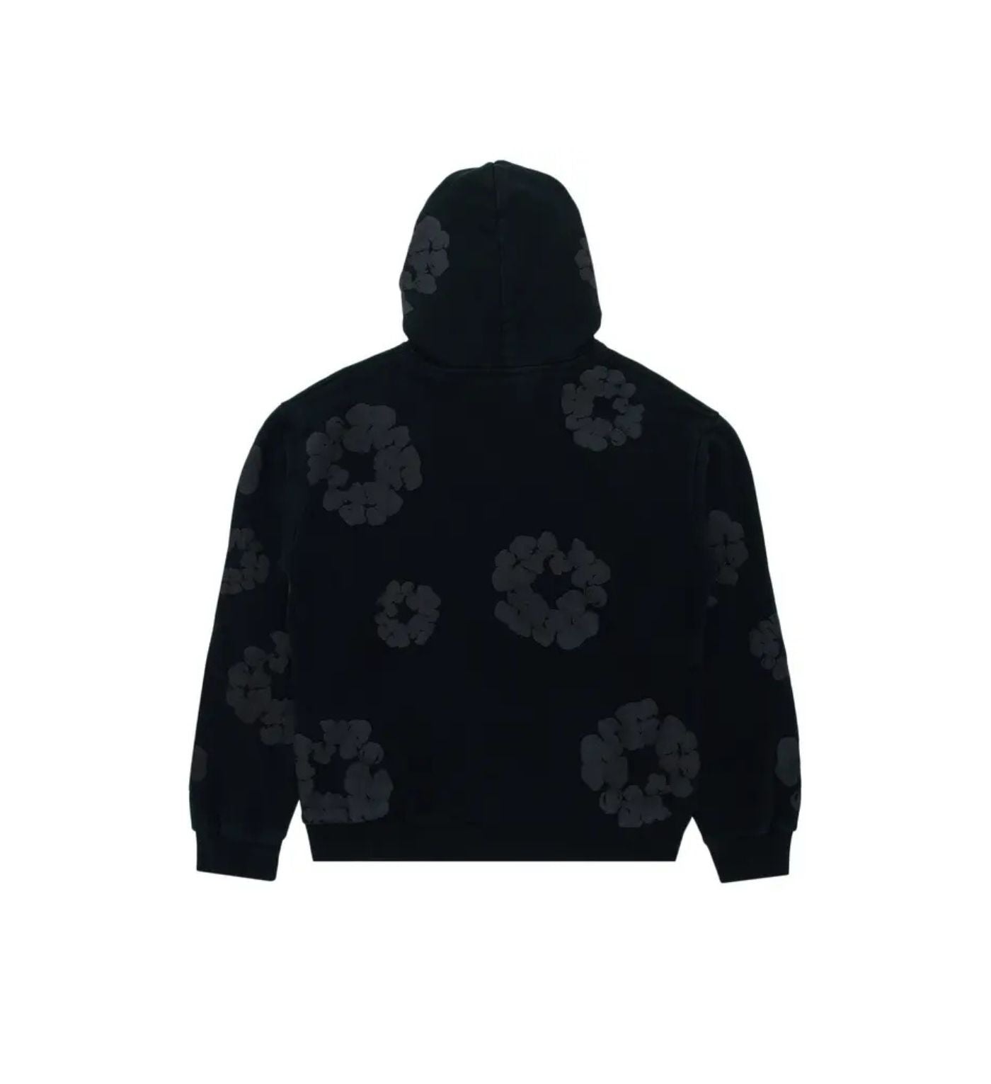 Denim Tears Cotton Wreath Hooded Sweatshirt 'Black Monochrome'