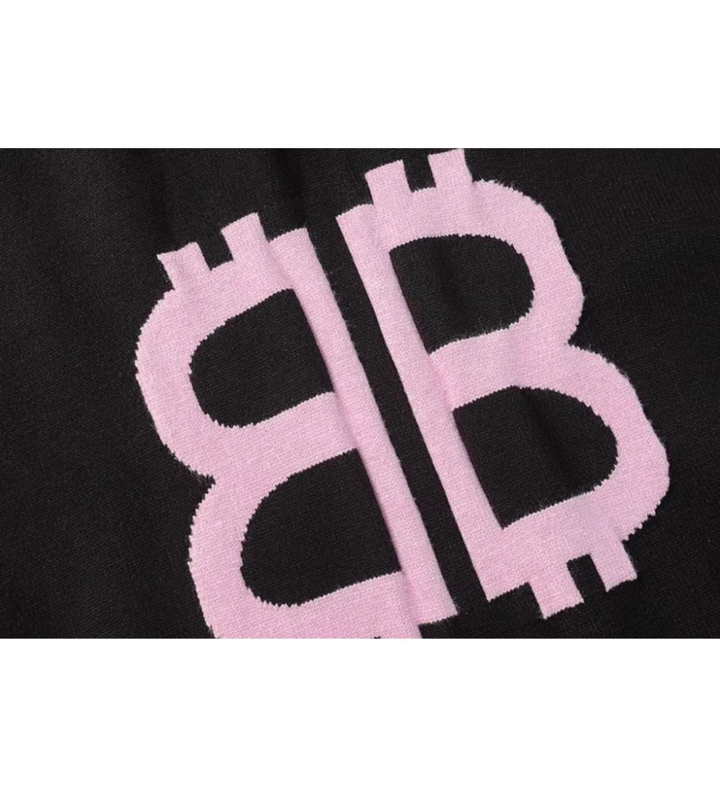 Balenciaga crewknew black rose logo