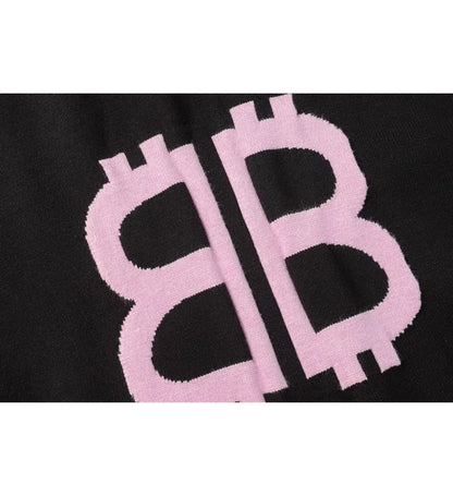 Balenciaga crewknew black rose logo