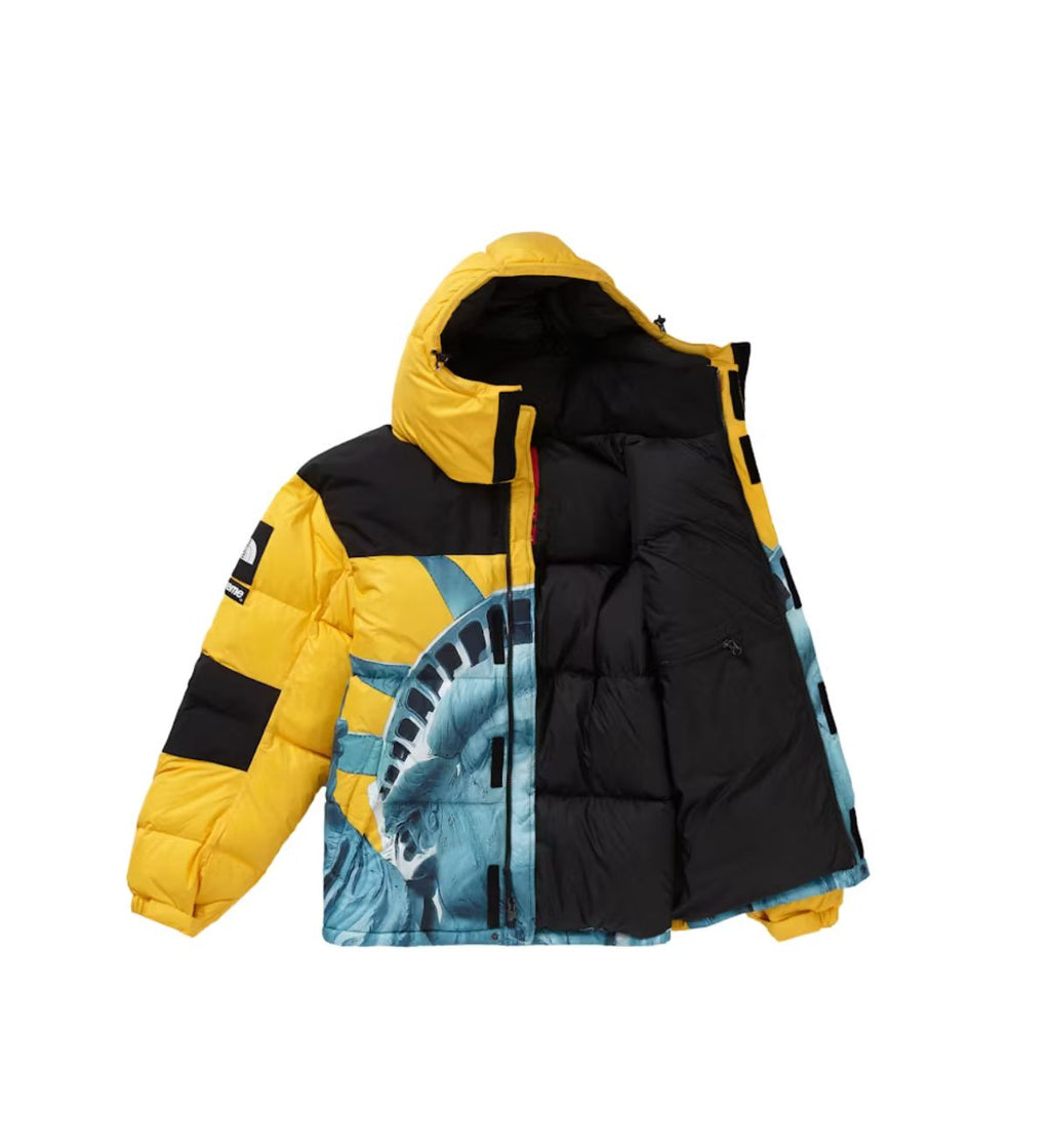 Supreme The North Face Statue of Liberty Baltoro Jacket Yellow