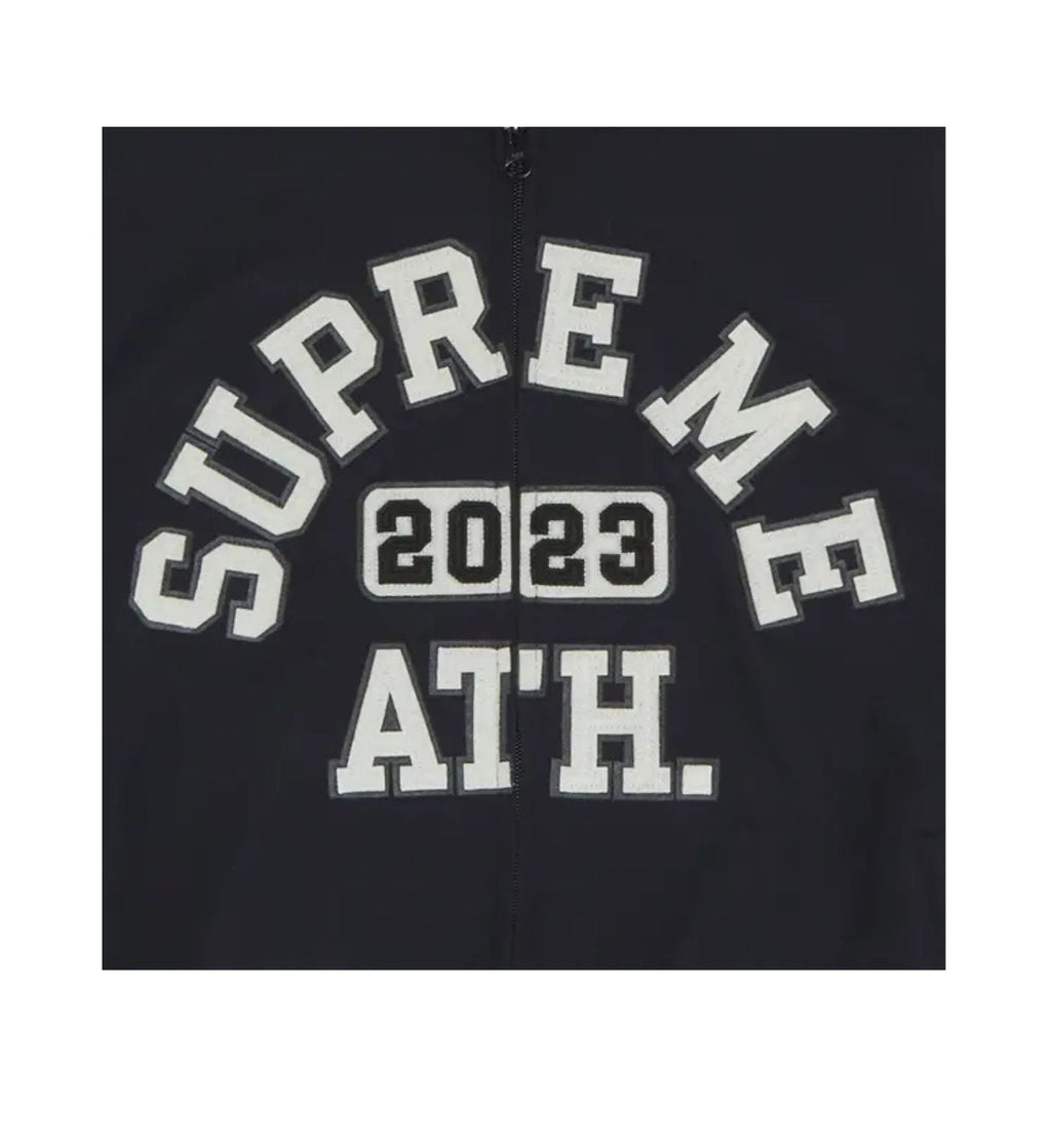Supreme Appliqué Hooded Track Jacket 'Black'