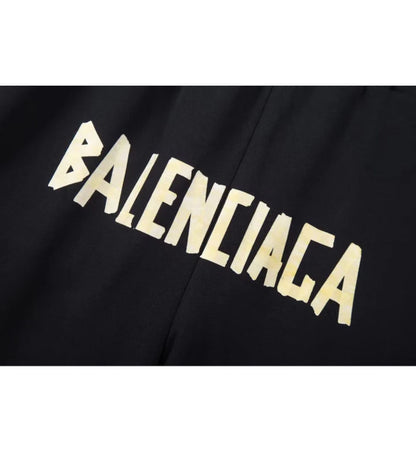 Balenciaga short summer black logo
