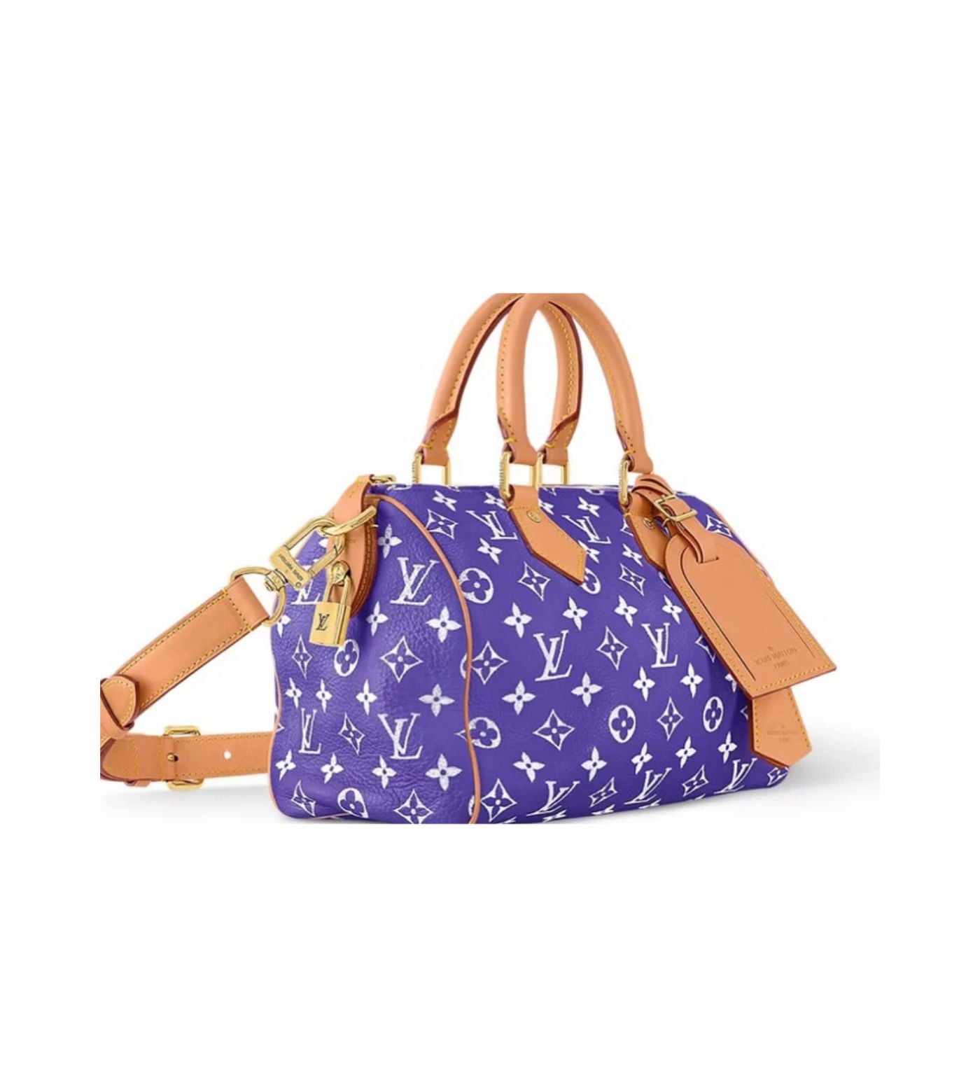 Louis Vuitton bags logo purple