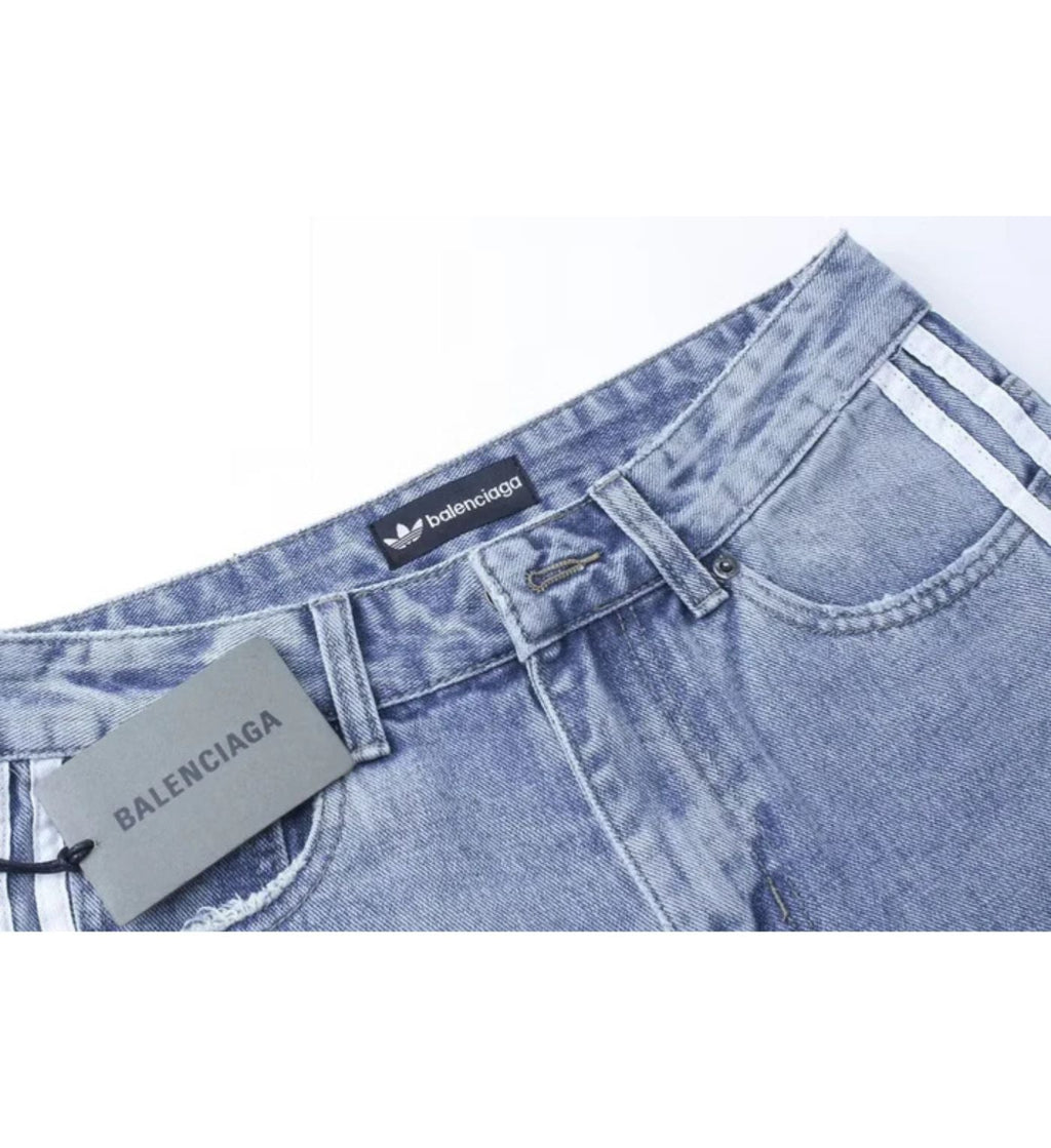 Balenciaga pants blue jeans X Adidas