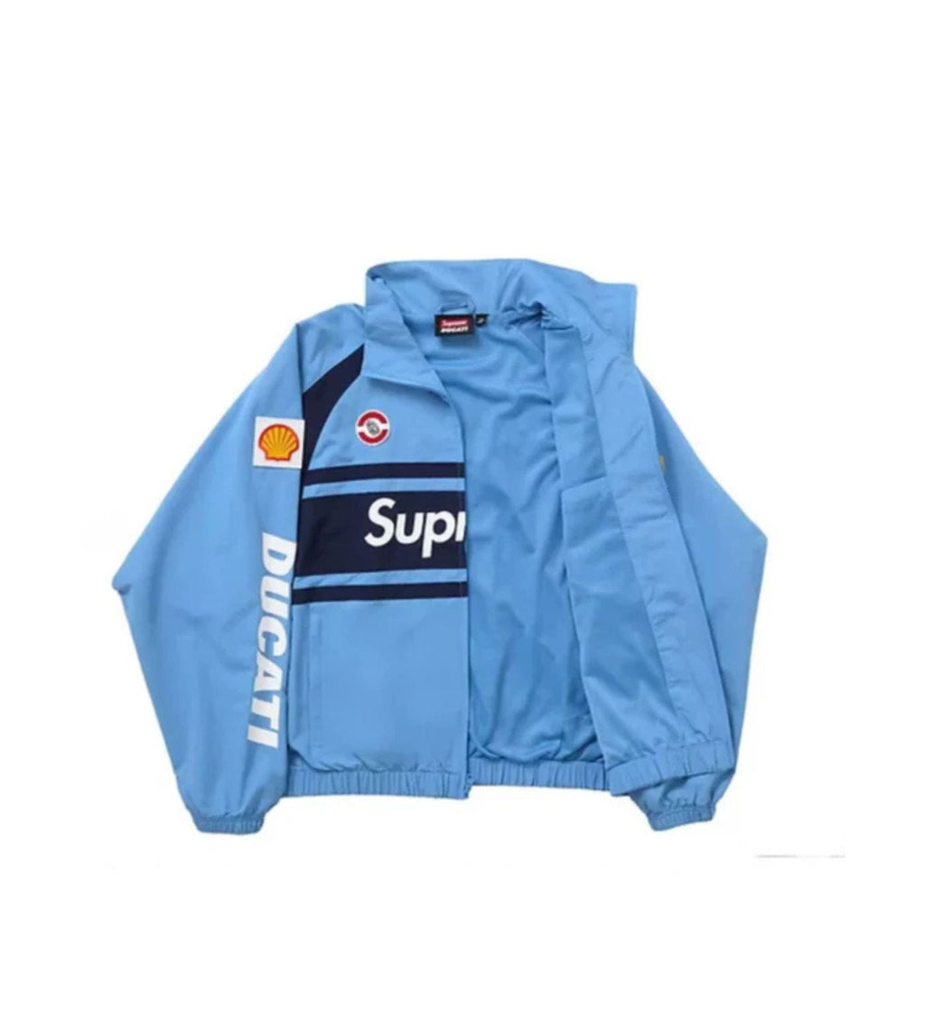 Supreme Ducati Track Jacket Light Blue