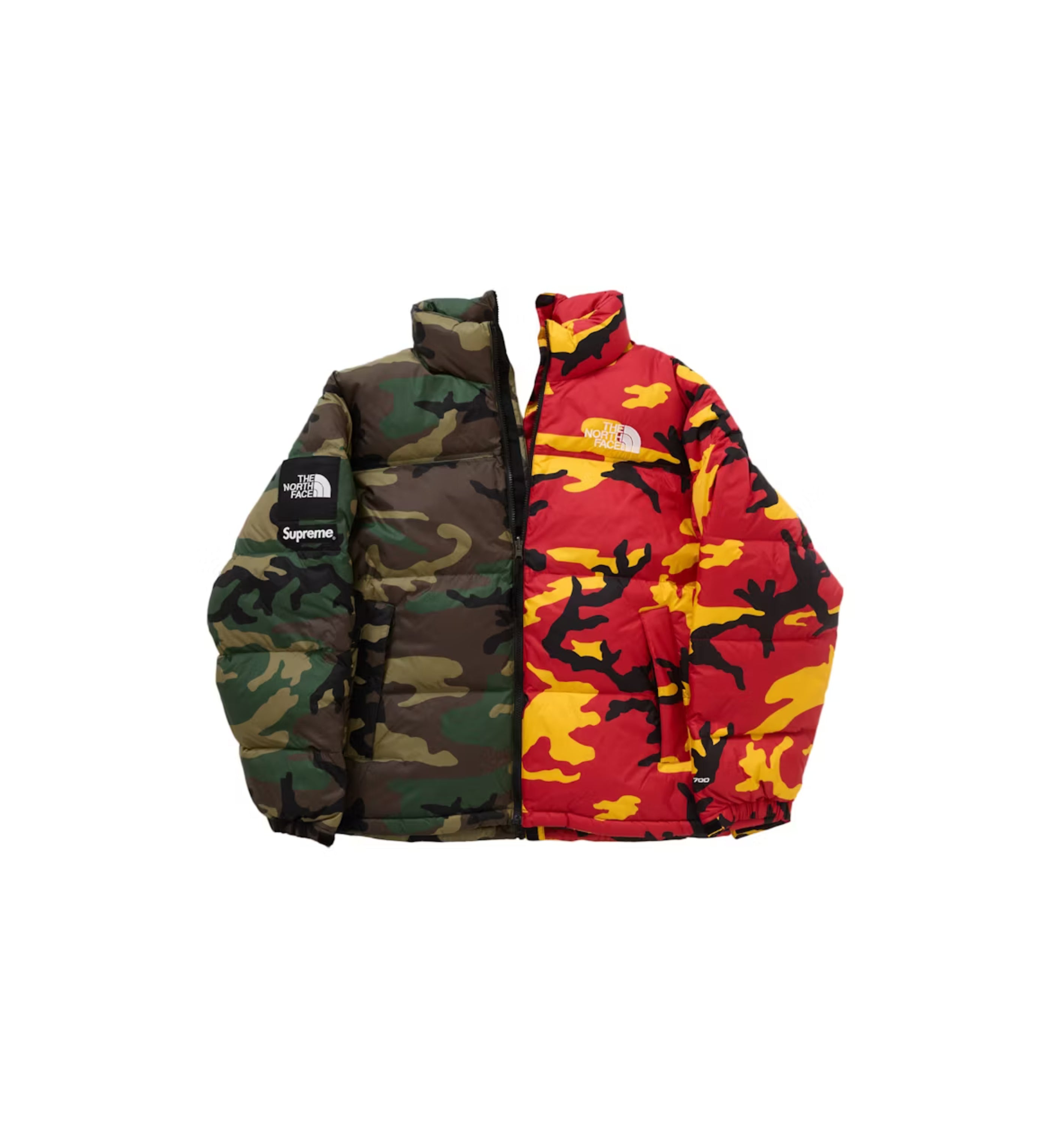 Supreme The North Face Split Nuptse Jacket