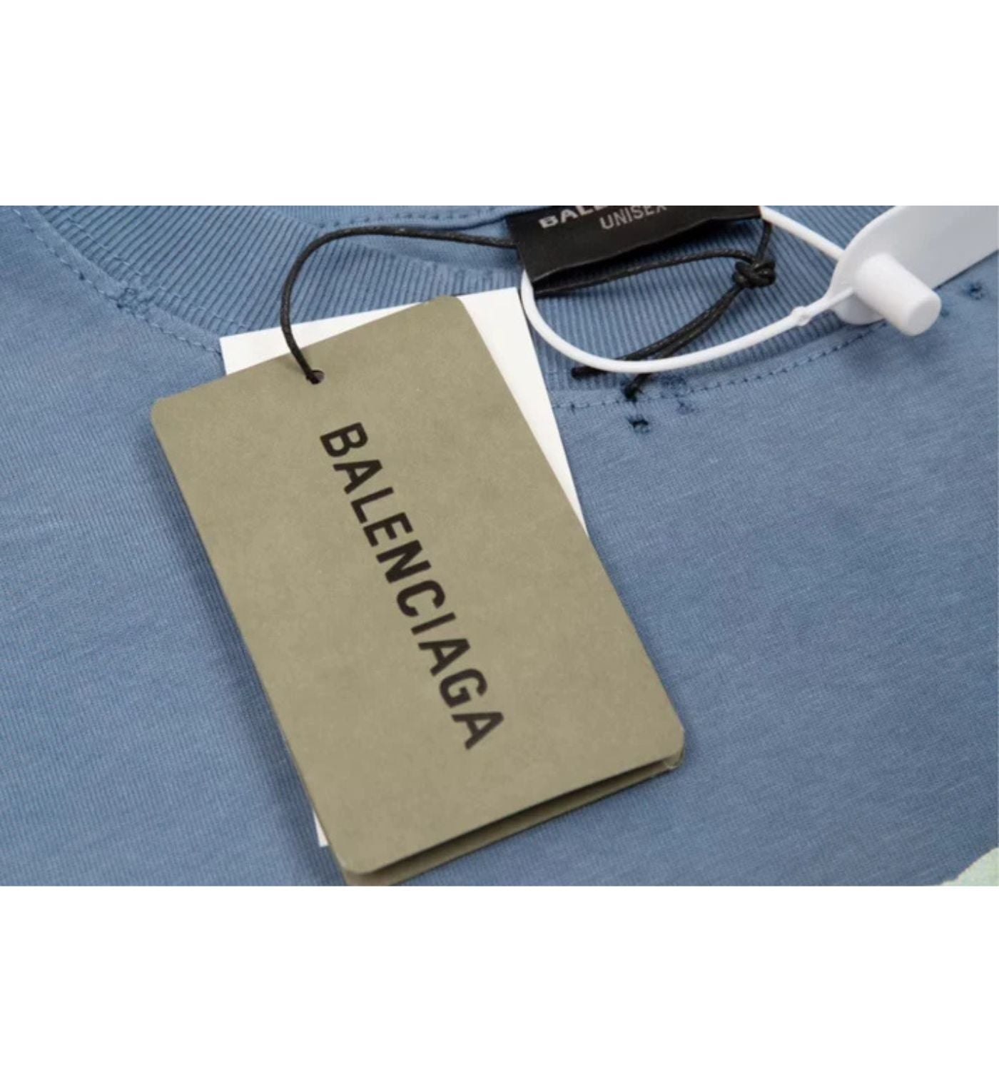 Balenciaga T-Shirt Sky blue logo