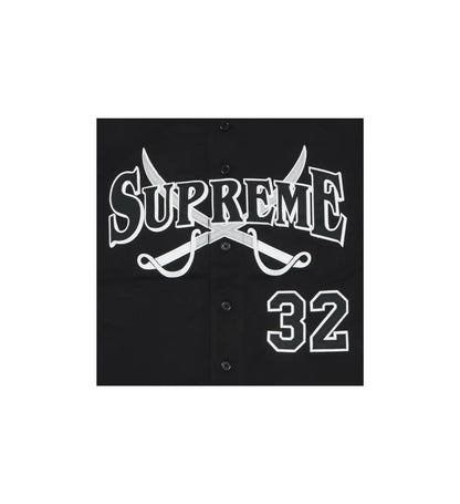Supreme Swords Baseball Jersey 'Black'