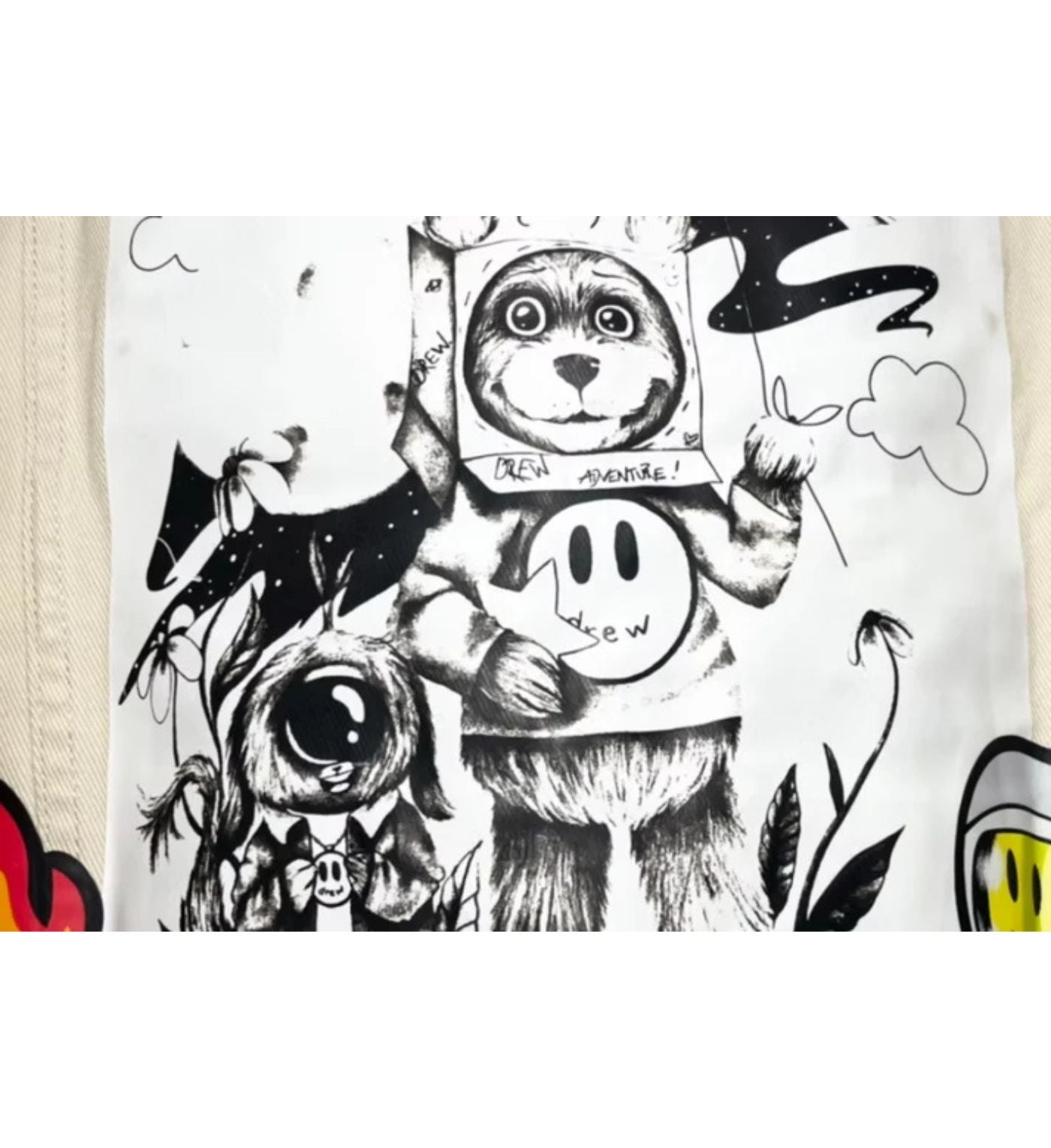Drew house jacket Caki logo