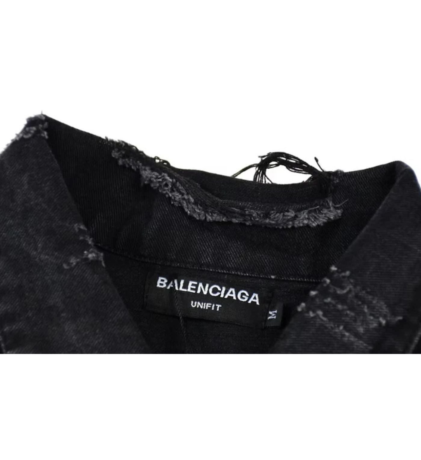 Balenciaga jacket jeans black logo