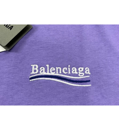 Balenciaga T-Shirt logo purple