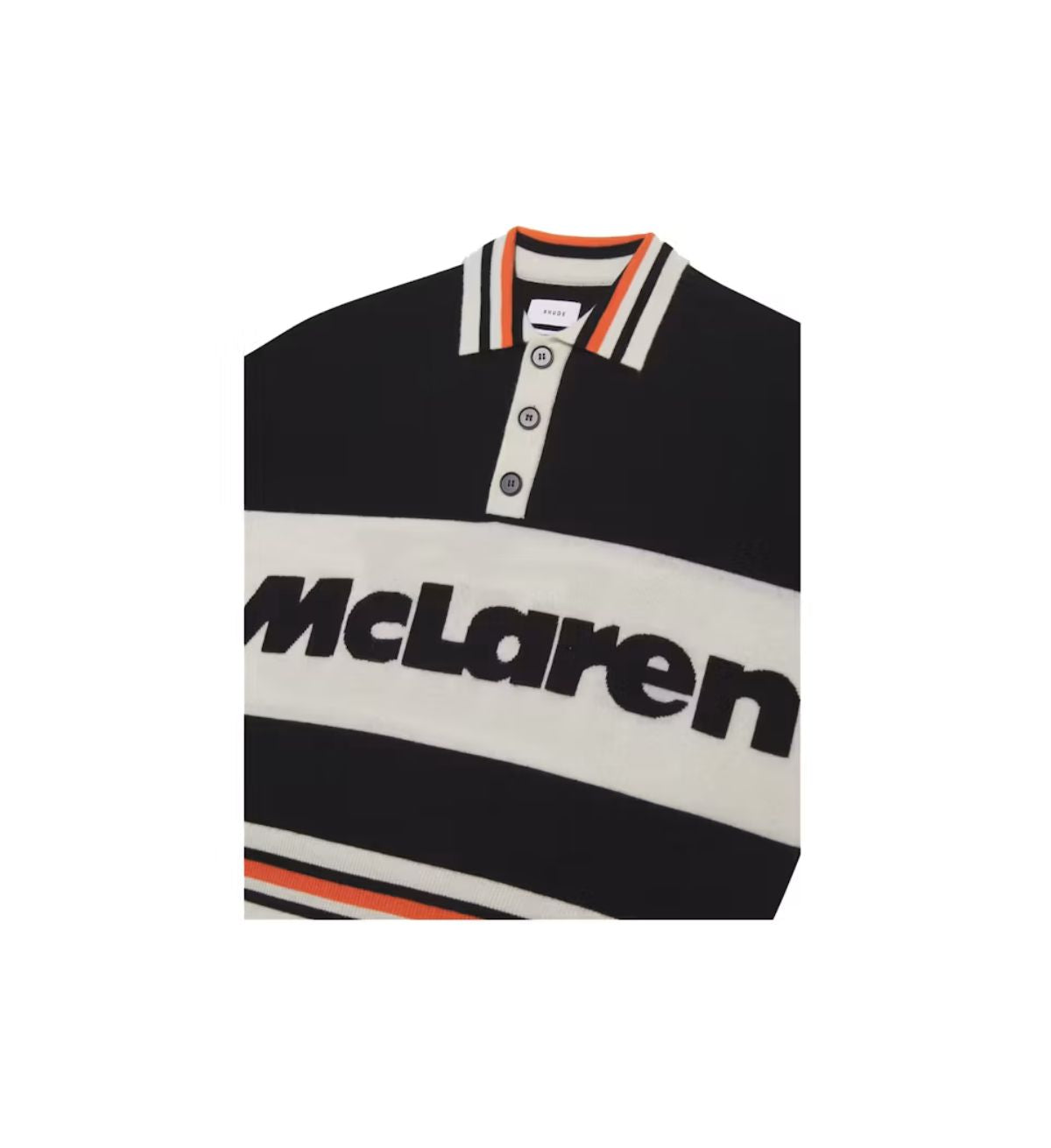 Rhude McLaren Logo Polo BlackOrange