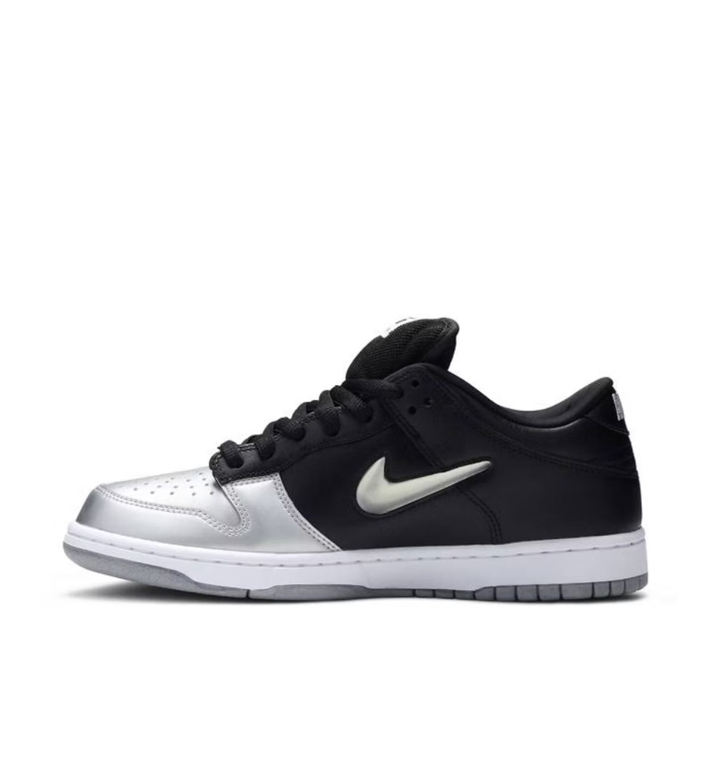 Nike SB Dunk Low Supreme Jewel Swoosh Silver