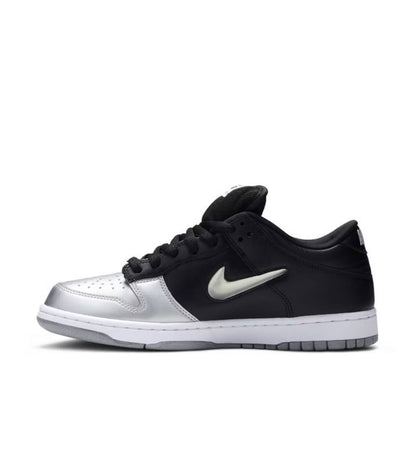 Nike SB Dunk Low Supreme Jewel Swoosh Silver