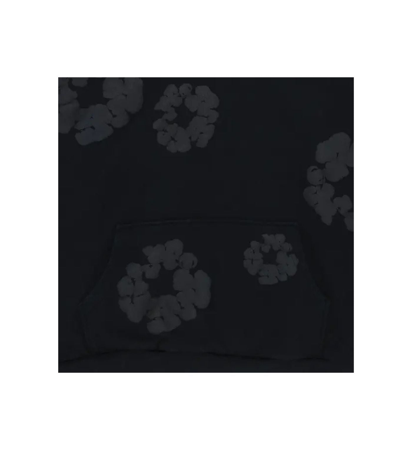 Denim Tears Cotton Wreath Hooded Sweatshirt 'Black Monochrome'