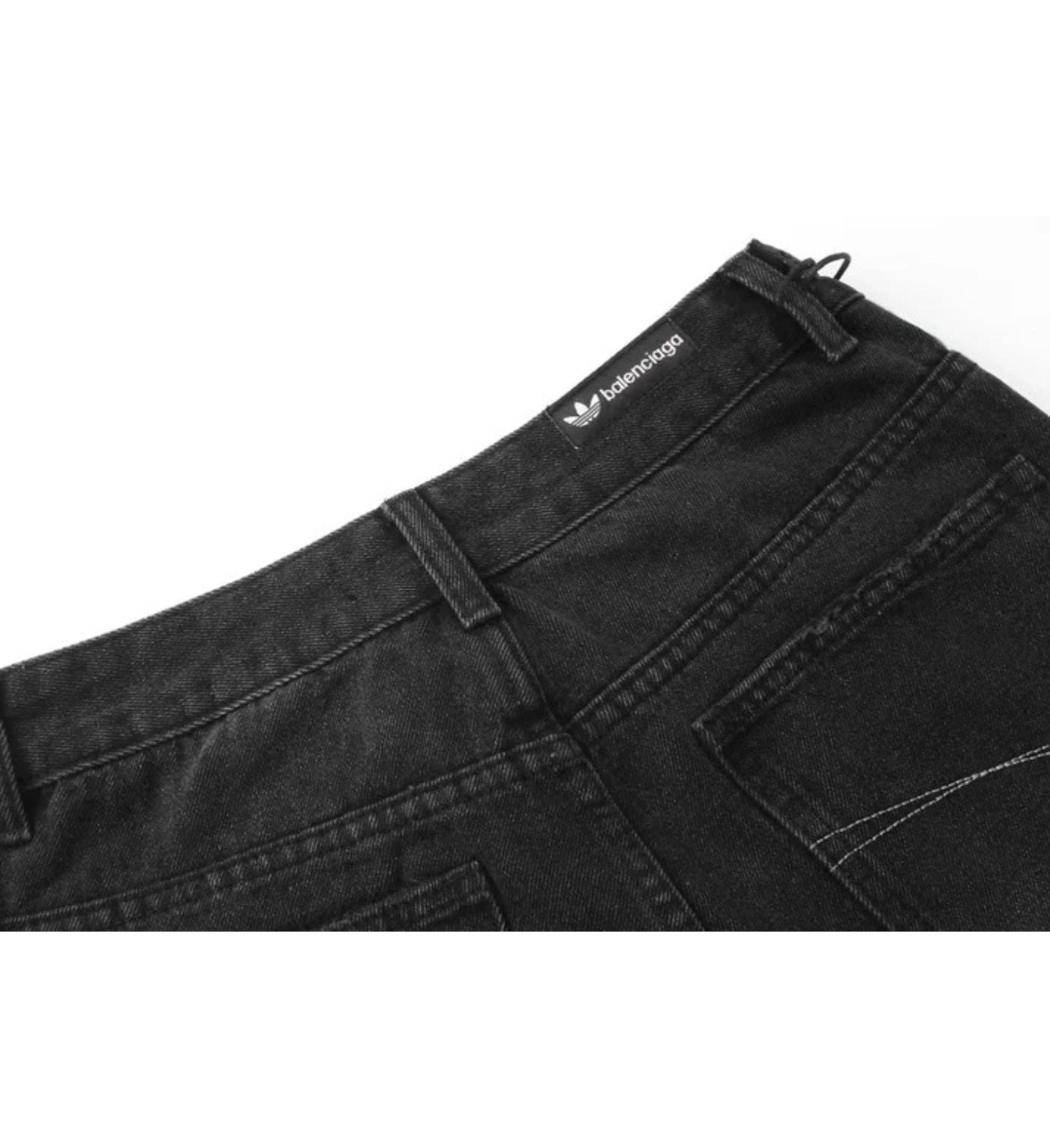 Balenciaga pants jeans black X Adidas