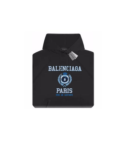 Balenciaga hoodie black logo Paris