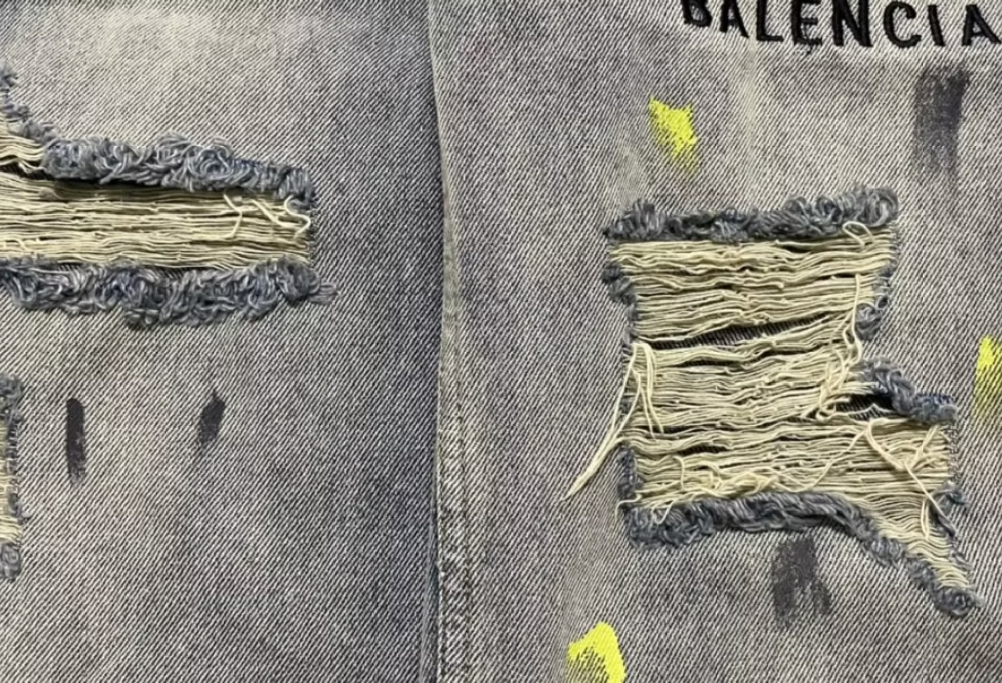 Balenciaga pants logo graffiti