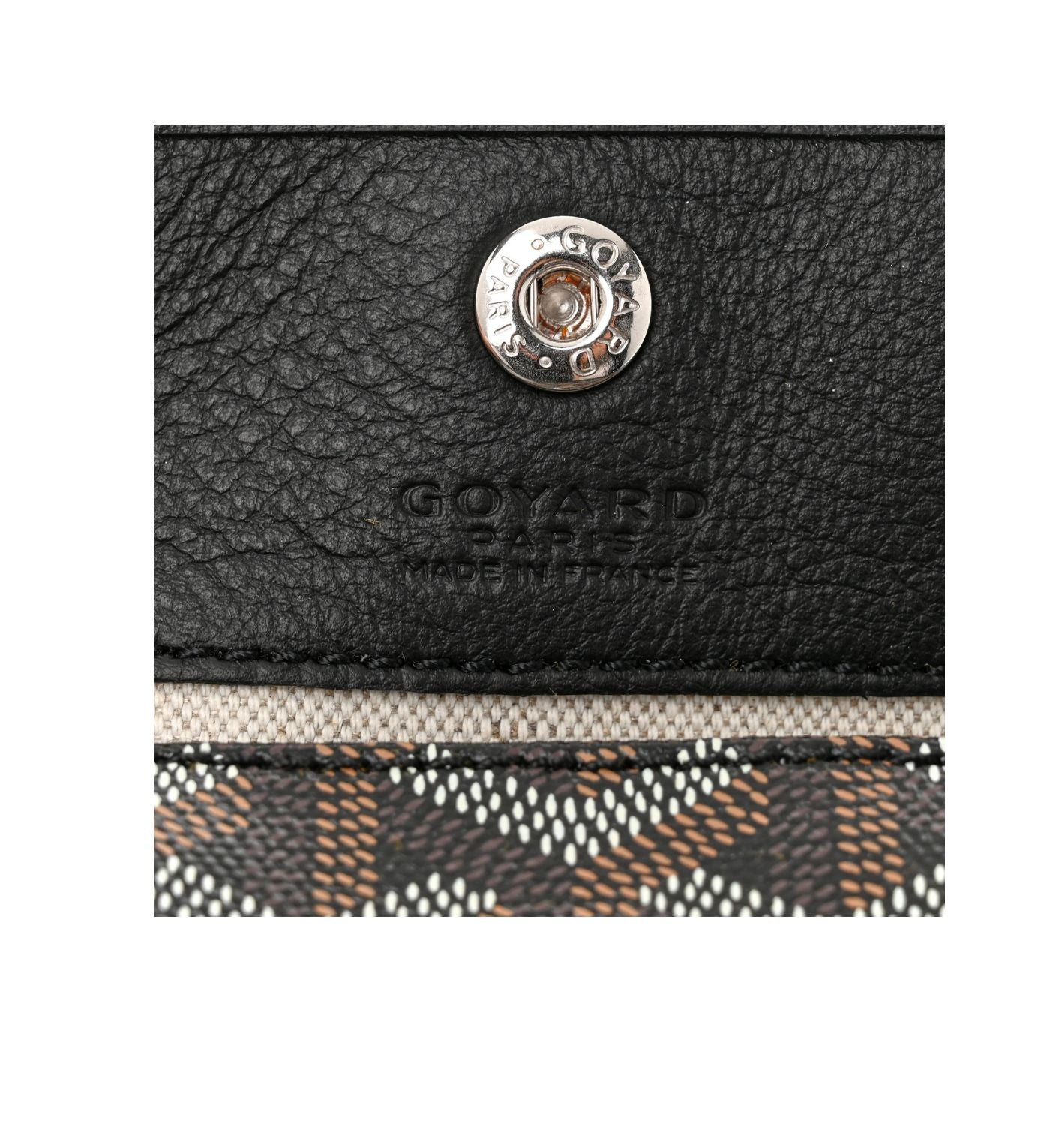 GOYARD  Goyardine Reversible Mini Anjou Black