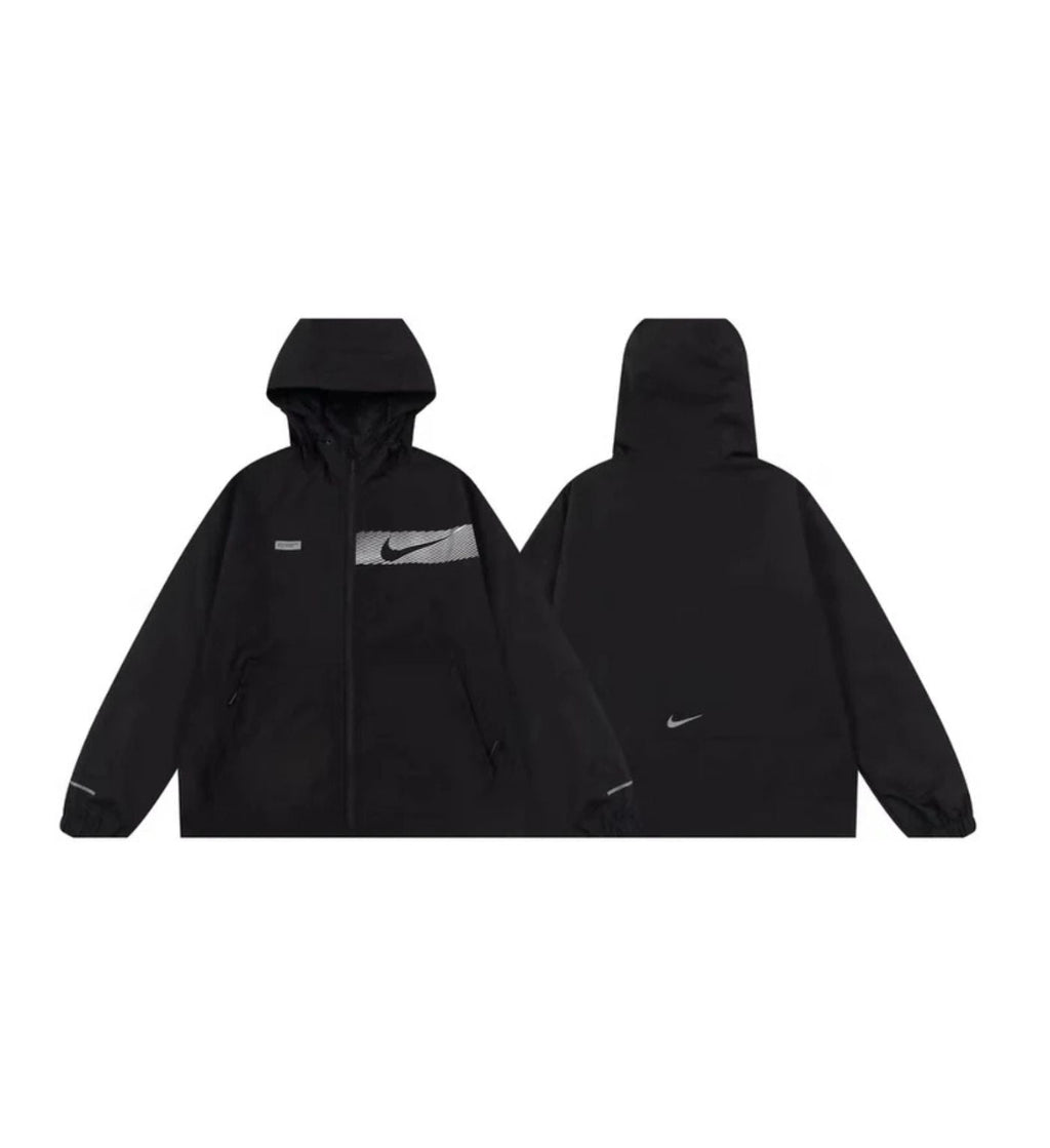 Nike jacket swoosh logo black