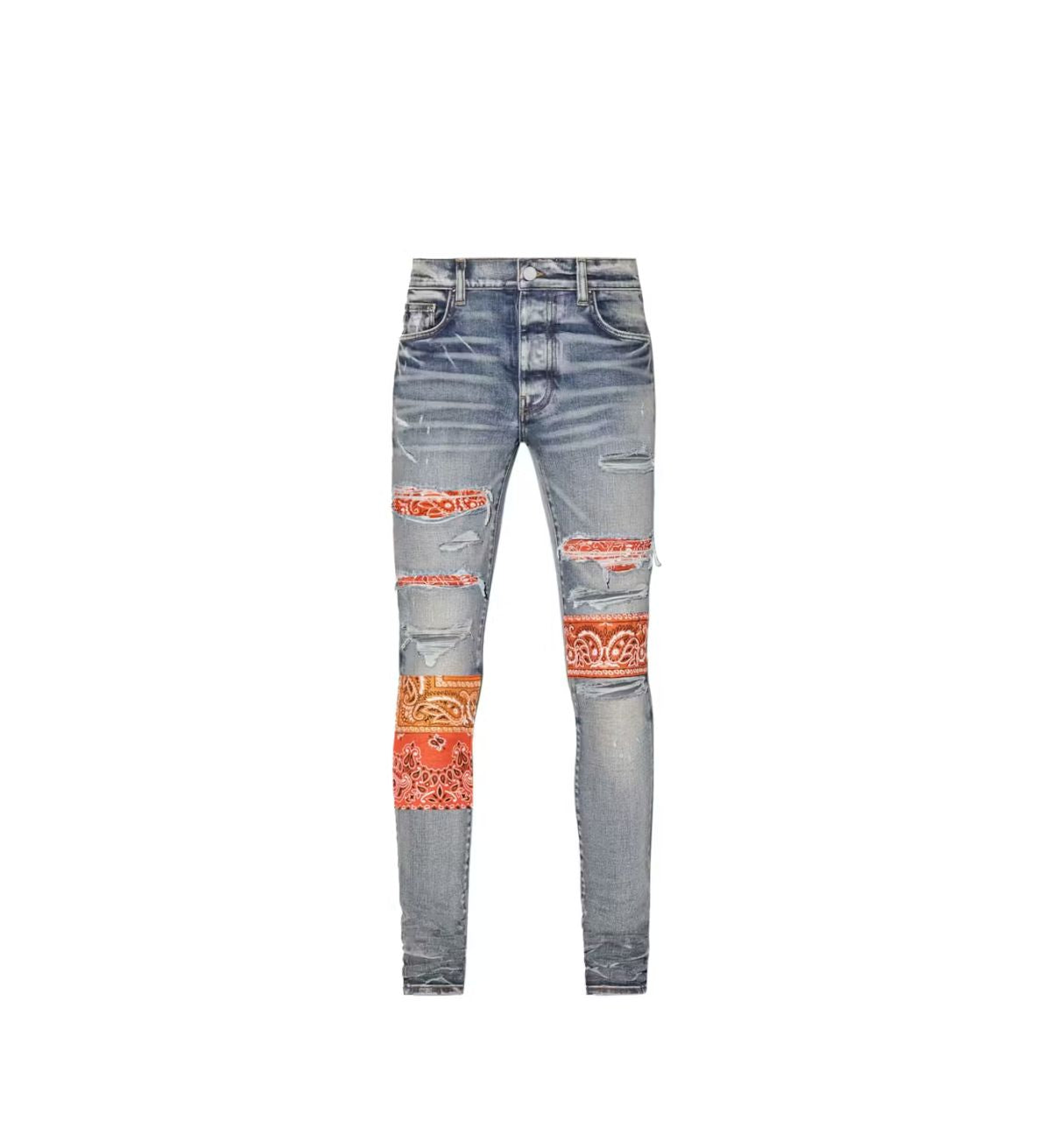 AMIRI Vintage Bandana Artpatch Cowboy Clay Indigo