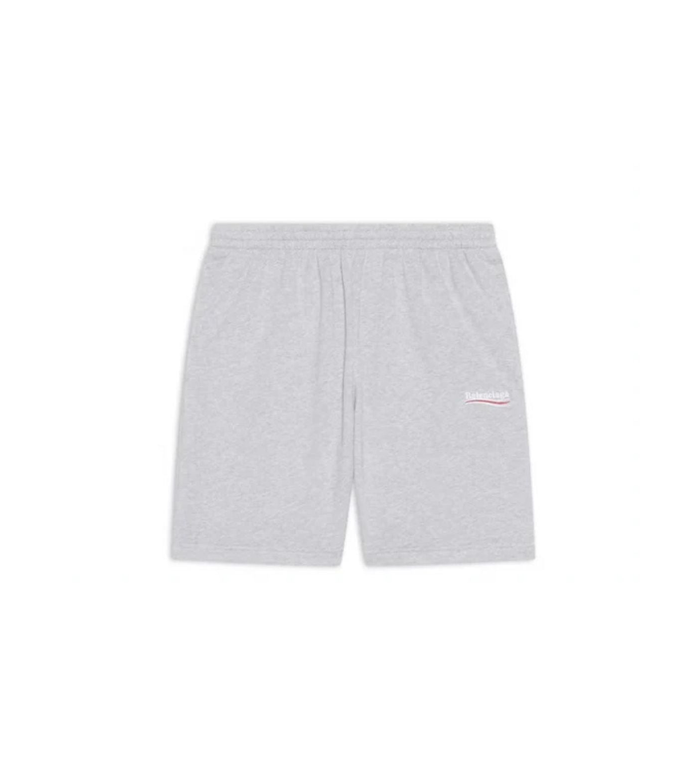 Balenciaga Political Campaign Sweat Shorts Grey/White/Red