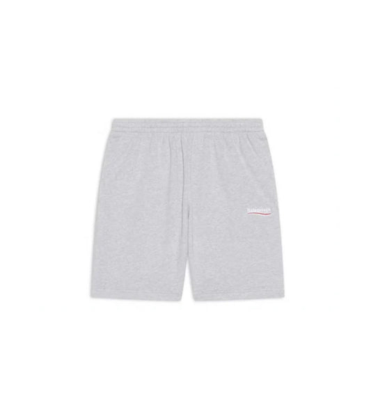Balenciaga Political Campaign Sweat Shorts Grey/White/Red