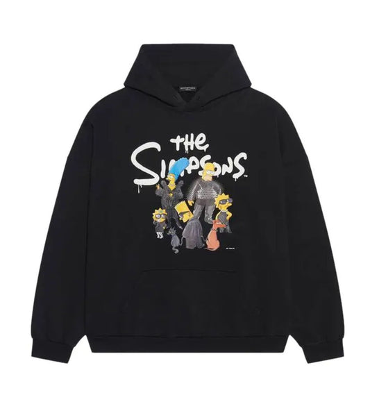 Balenciaga Wide Fit Hoodie 'Black'